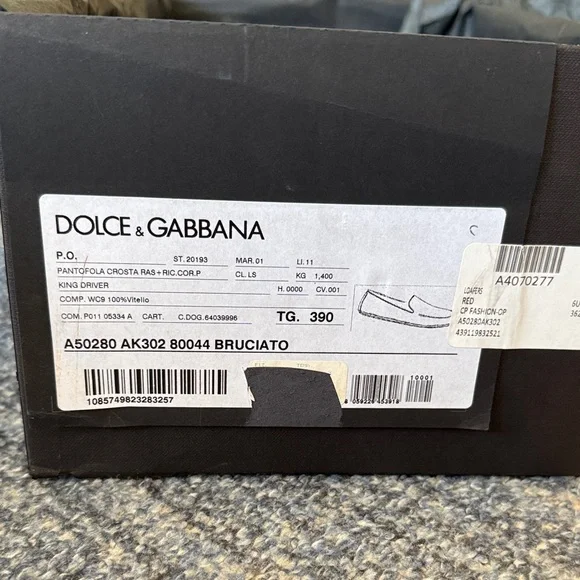 Dolce & Gabbana Burnt Orange Loafers - Picture 4 of 4